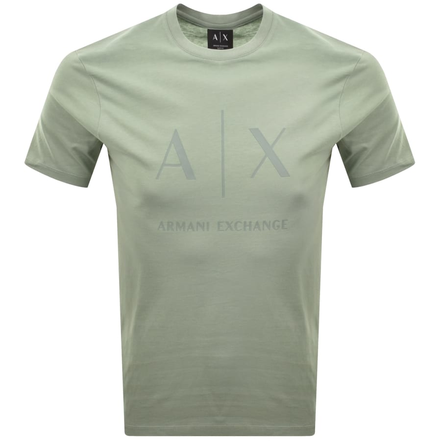 Image number 1 for Armani Exchange Slim Fit Crew Neck T Shirt Green