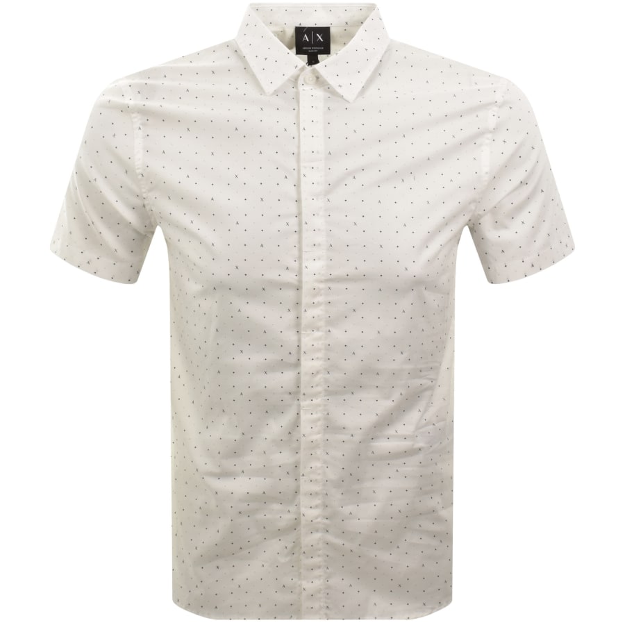 Image number 1 for Armani Exchange AX Pattern Shirt Off White