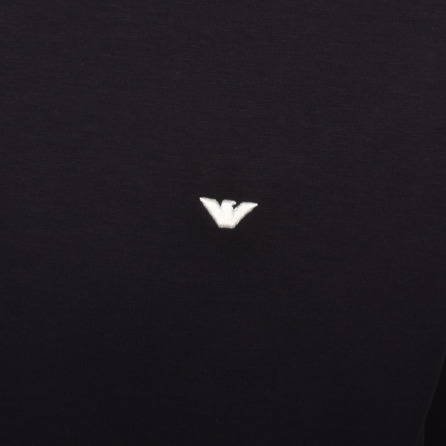 Image number 3 for Emporio Armani Logo Hoodie Navy