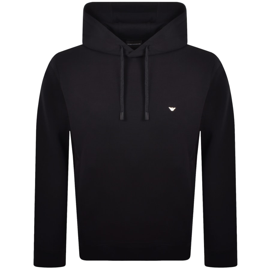 Image number 1 for Emporio Armani Logo Hoodie Navy