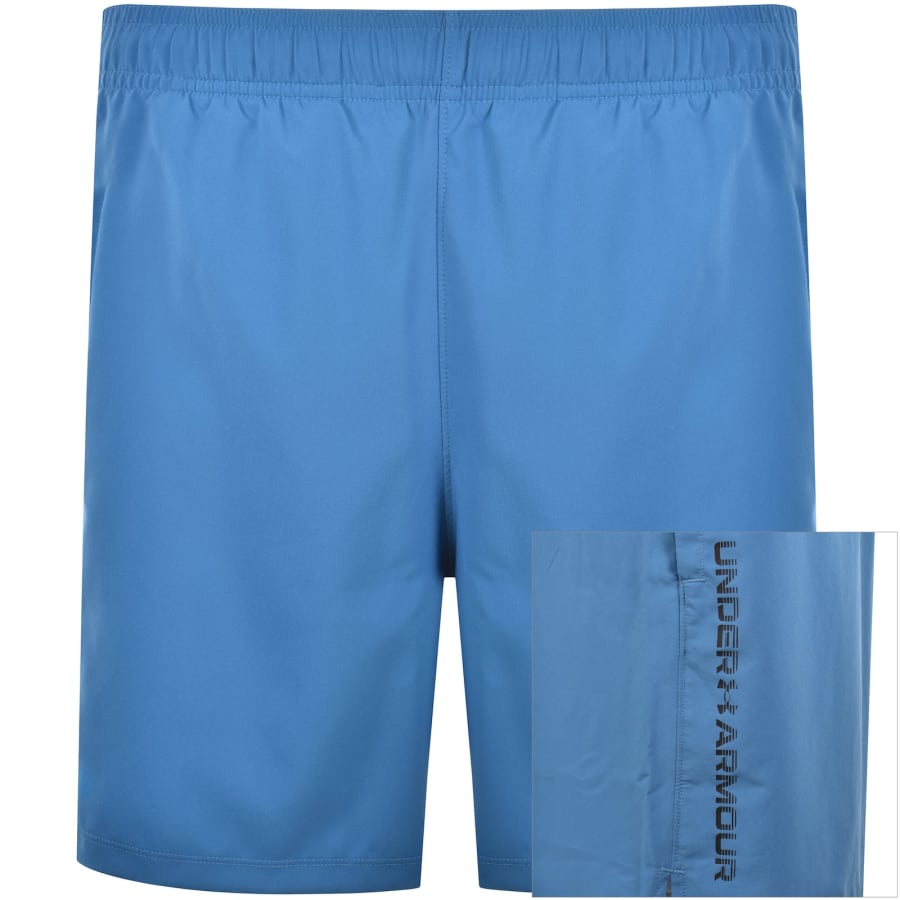 Image number 1 for Under Armour Logo Shorts Blue