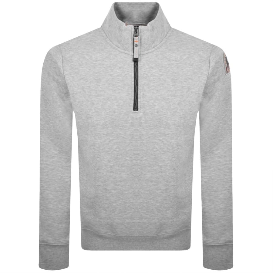 Image number 2 for Parajumpers Broad Peak Zip Sweatshirt Grey