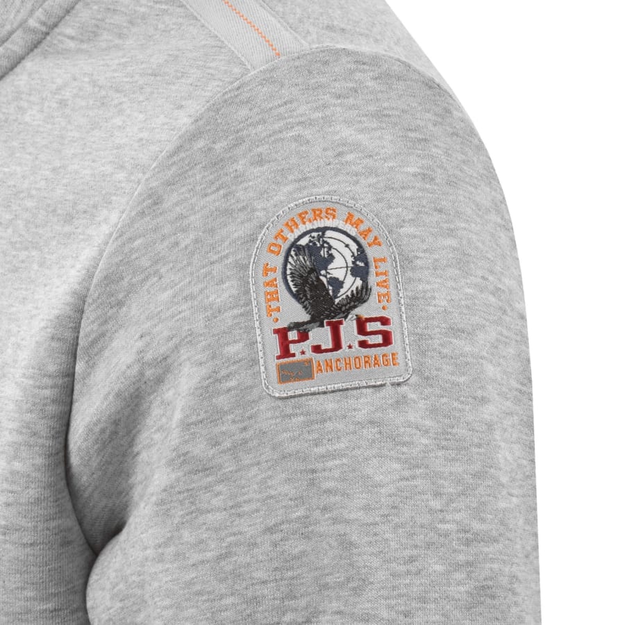 Image number 4 for Parajumpers Broad Peak Zip Sweatshirt Grey