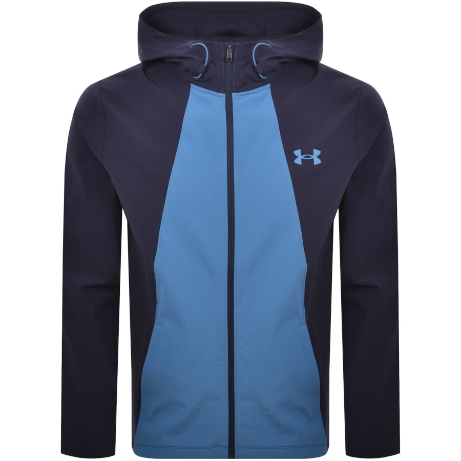 Image number 2 for Under Armour Tech Sport Jacket Navy