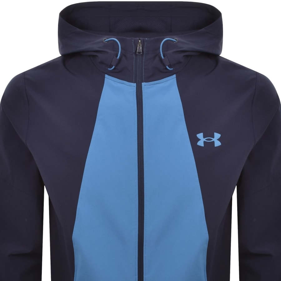 Image number 3 for Under Armour Tech Sport Jacket Navy