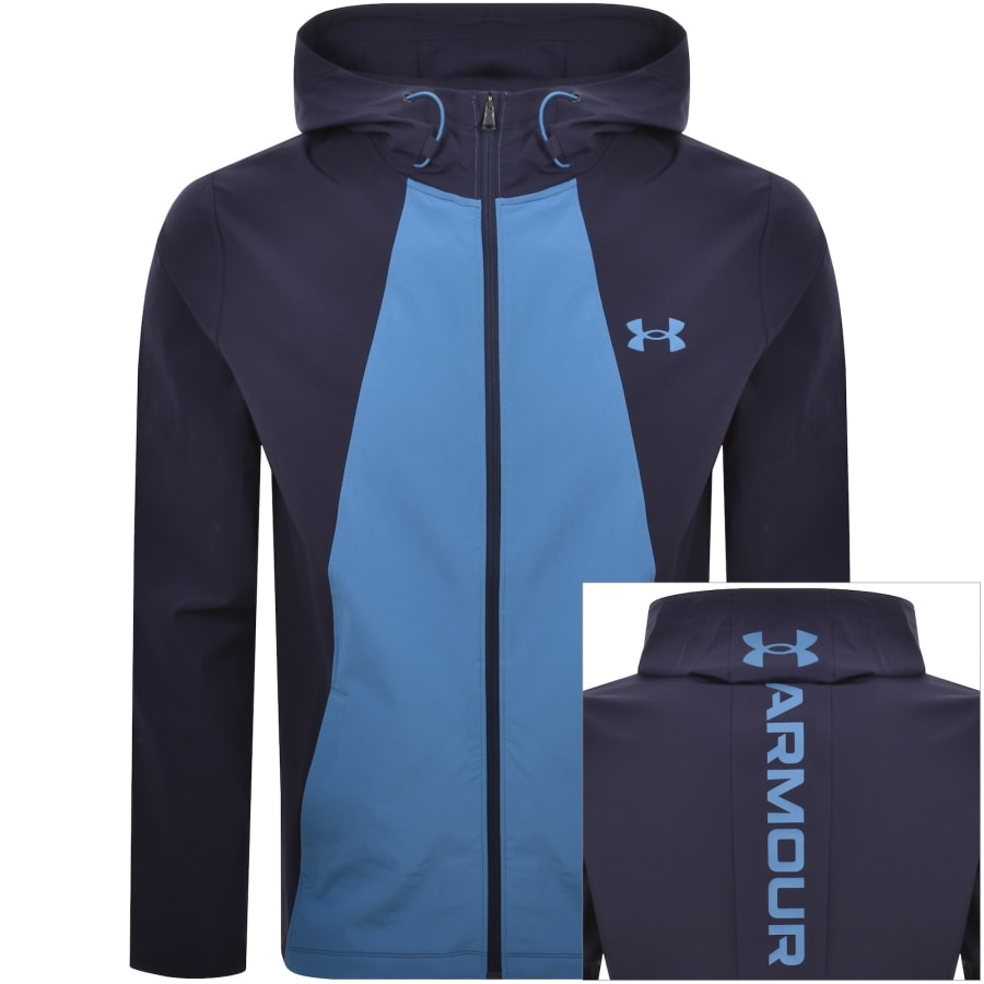 Image number 1 for Under Armour Tech Sport Jacket Navy