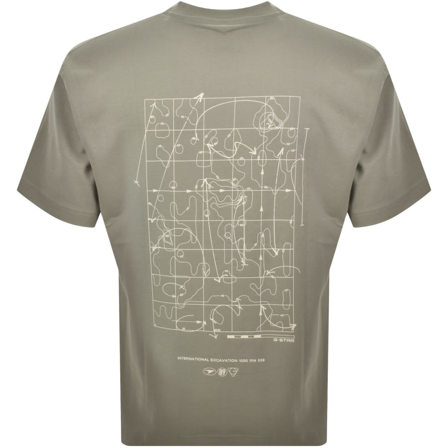 Image number 5 for G-Star Back Graphic T Shirt Green