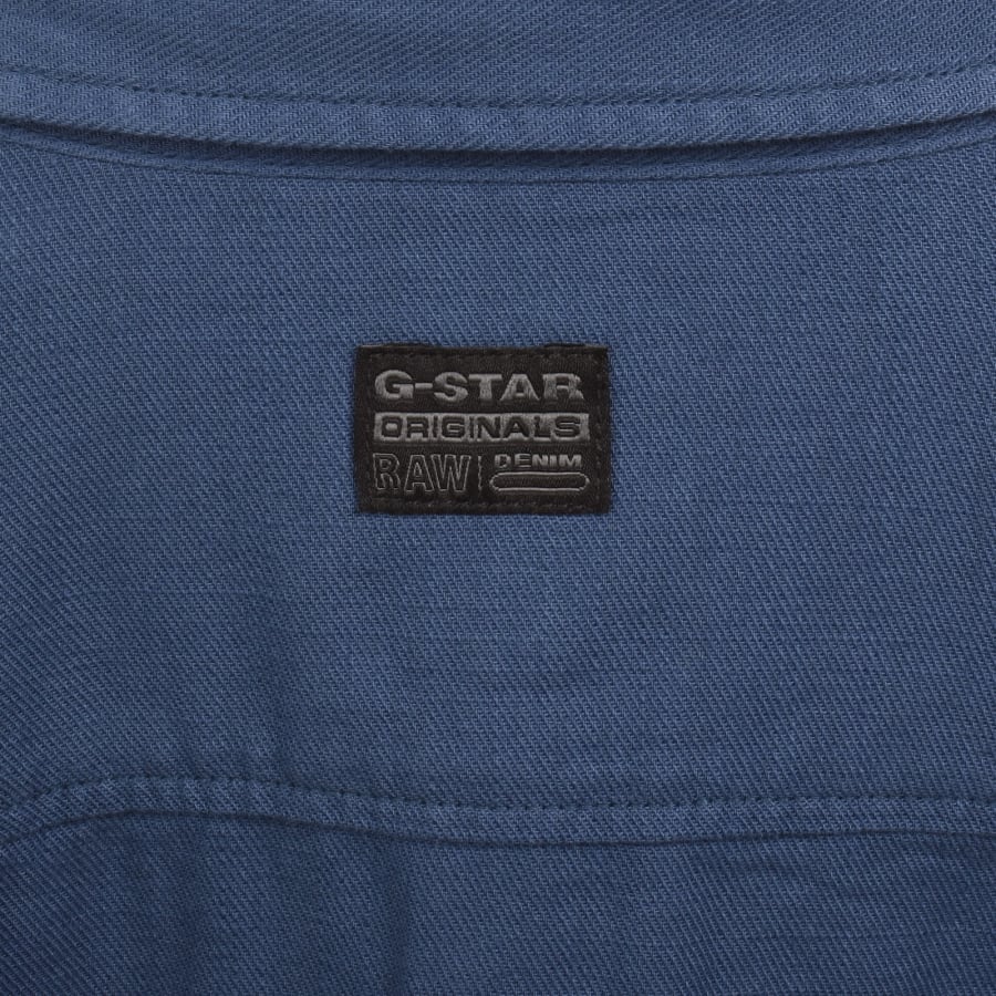 Image number 4 for G-Star Marine Slim Long Sleeved Shirt Blue