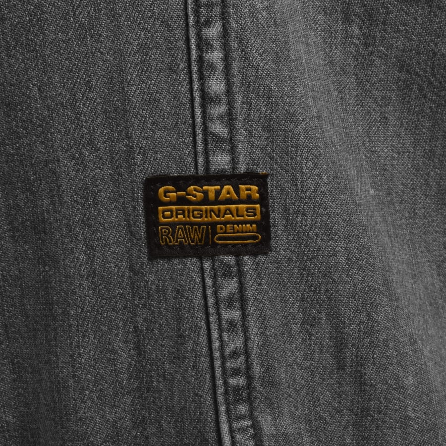 Image number 4 for G-Star Clean Long Sleeve Slim Fit Shirt Grey