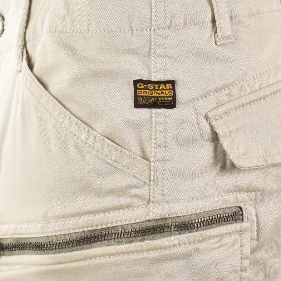 Image number 4 for G-Star Rovic Cargo Shorts Whitebait Beige