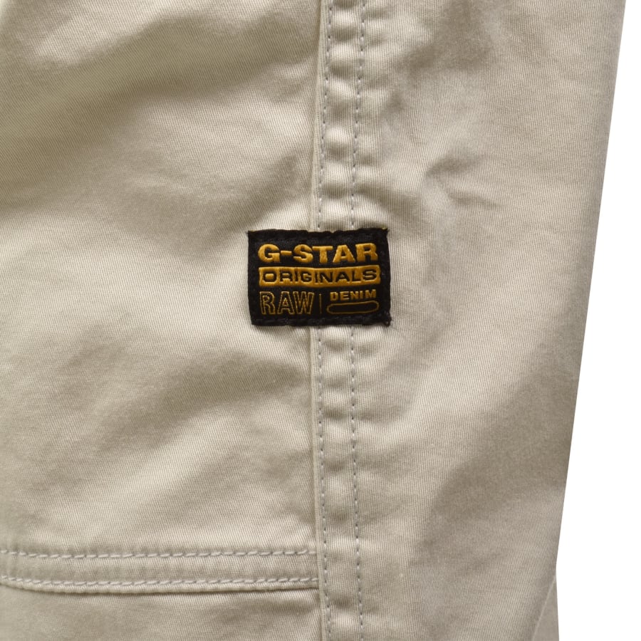 Image number 4 for G-Star 3D Cargo Trousers Whitebait Beige