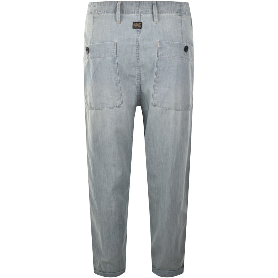 Image number 2 for G-Star Pleated Denim Chinos Blue