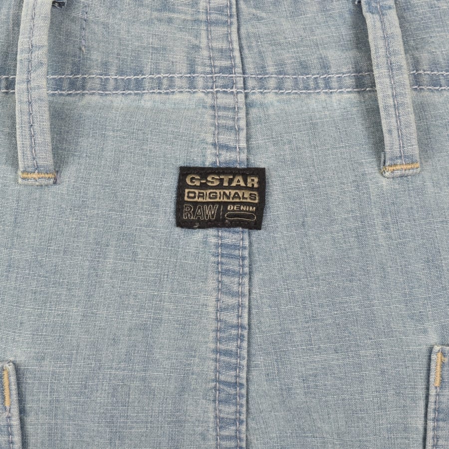 Image number 3 for G-Star Pleated Denim Chinos Blue
