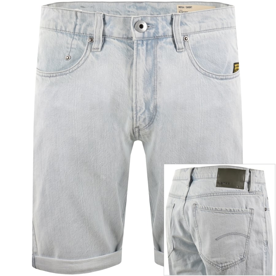 Image number 1 for G-Star Mosa Denim Shorts Blue