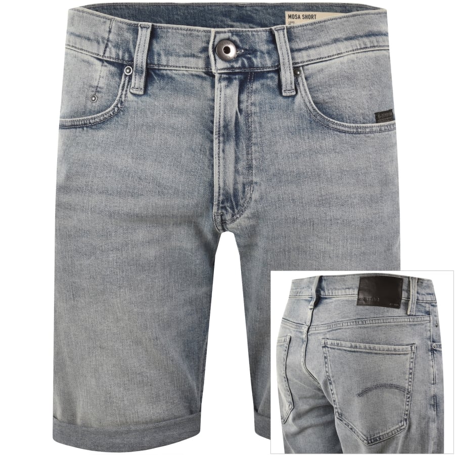 Image number 1 for G-Star Mosa Denim Shorts Blue