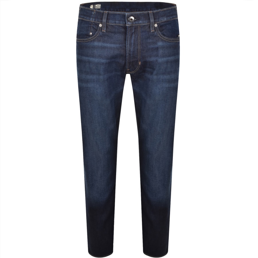 Image number 2 for G-Star Mosa Straight Jeans Mid Wash Blue