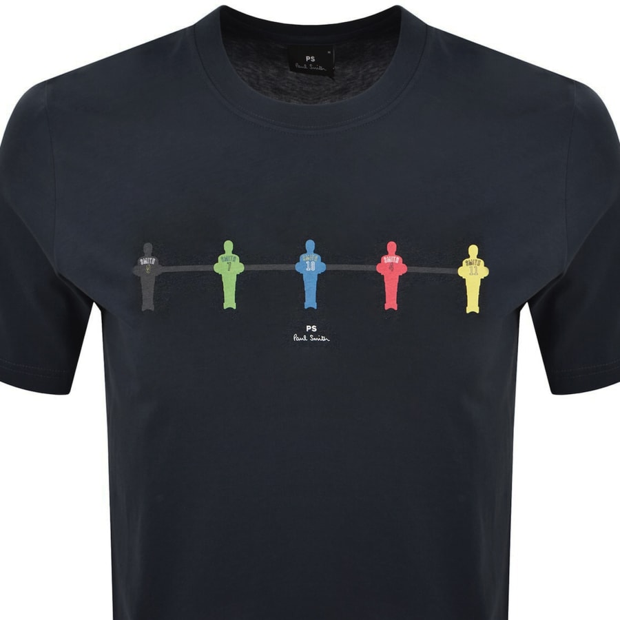 Image number 2 for Paul Smith Table Football T Shirt Navy