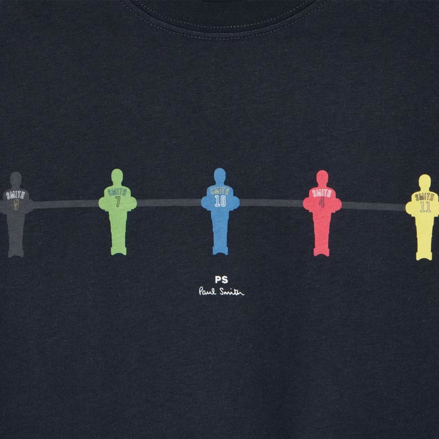Image number 3 for Paul Smith Table Football T Shirt Navy