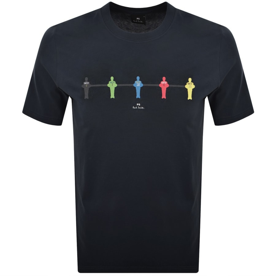 Image number 1 for Paul Smith Table Football T Shirt Navy