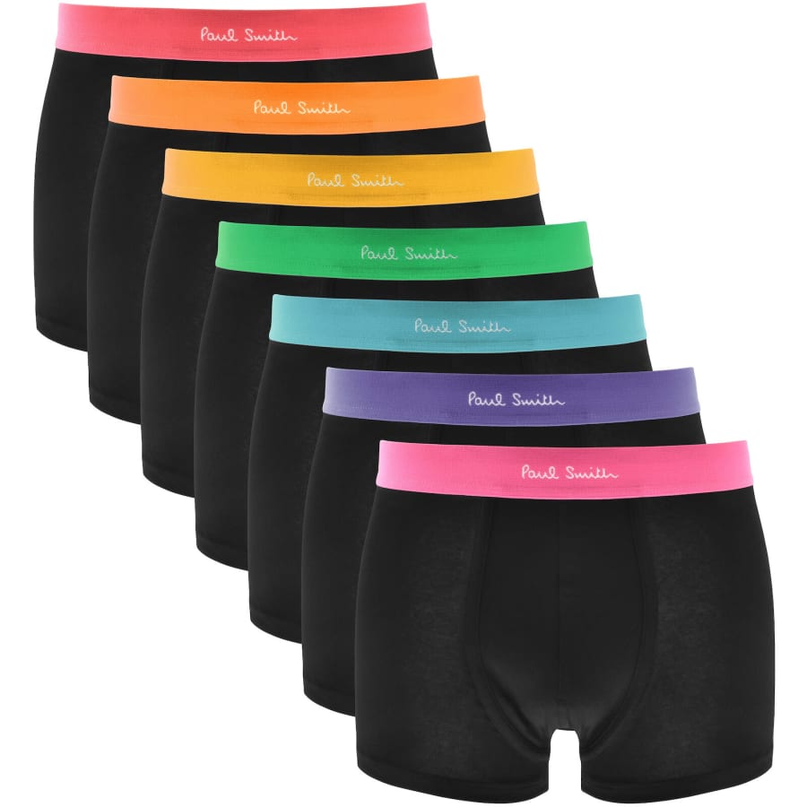 Image number 1 for Paul Smith 7 Pack Mix Band Trunks