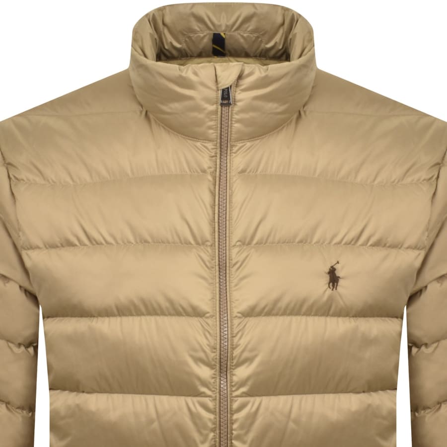 Image number 2 for Ralph Lauren Down Puffer Jacket Khaki Brown