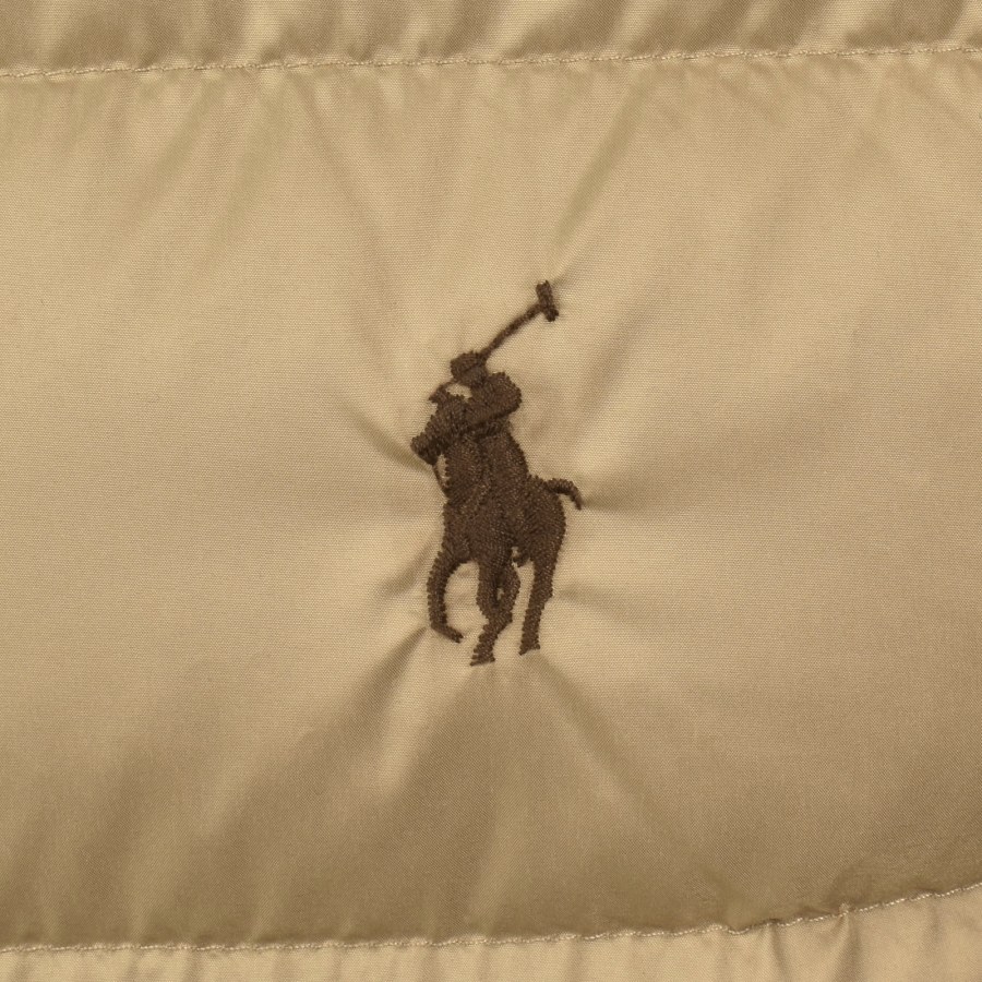 Image number 3 for Ralph Lauren Down Puffer Jacket Khaki Brown