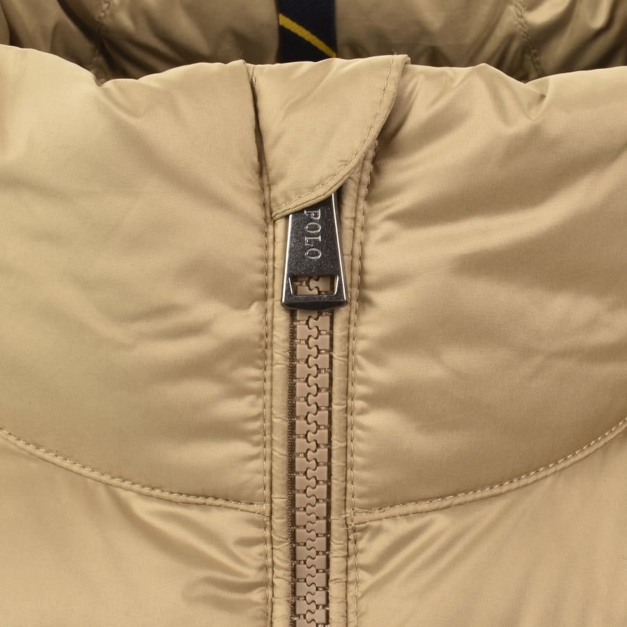 Image number 4 for Ralph Lauren Down Puffer Jacket Khaki Brown