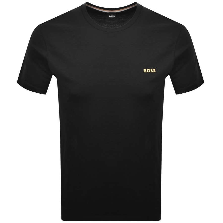 Image number 1 for BOSS Beach Logo T Shirt Black