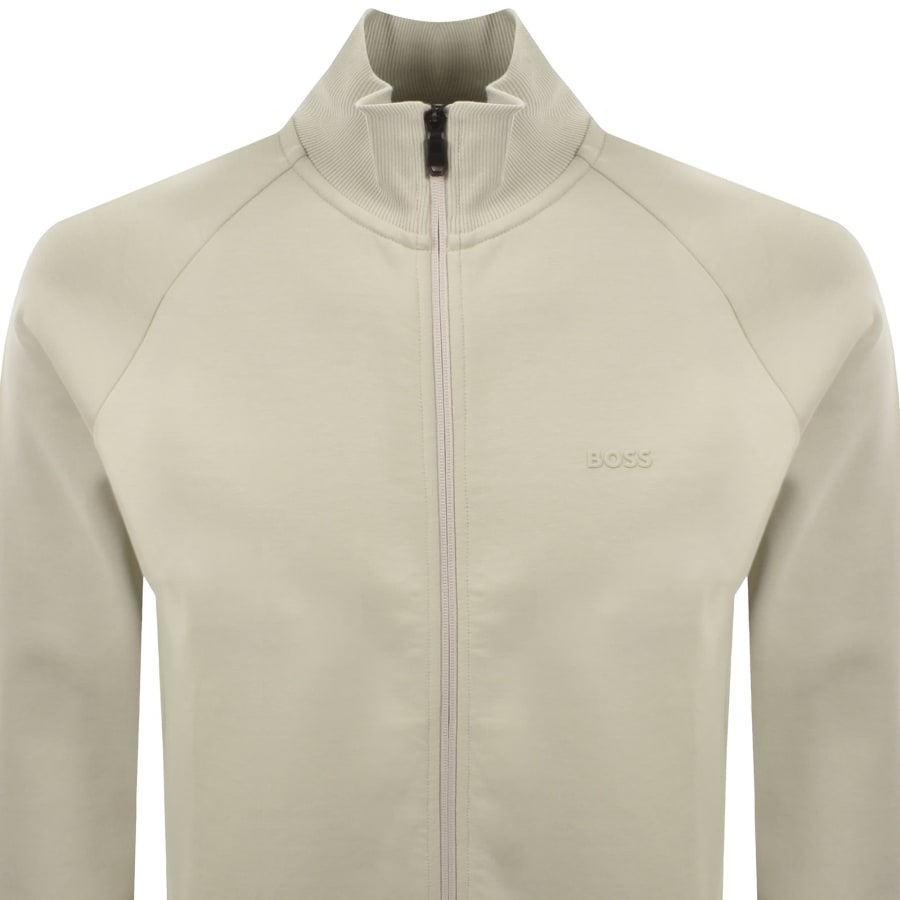 Image number 2 for BOSS Skaz Full Zip Sweatshirt Light Beige