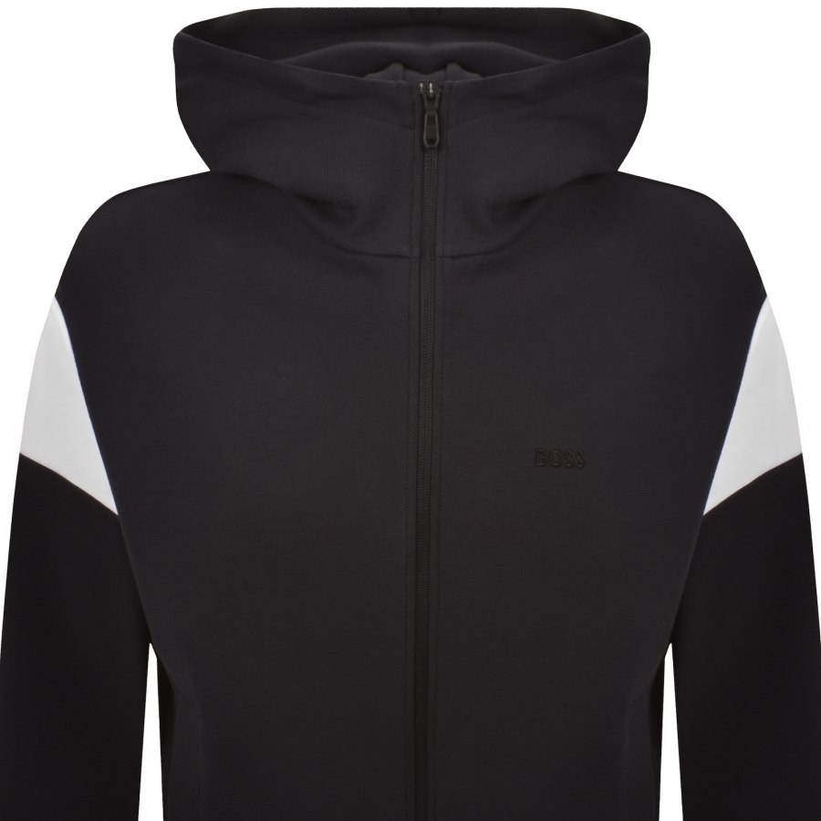 Image number 2 for BOSS Union Saggy Full Zip Hoodie Dark Blue
