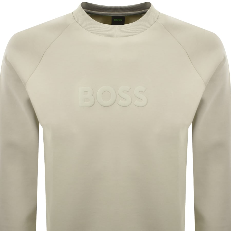 Image number 2 for BOSS Salbo Sweatshirt Light Beige
