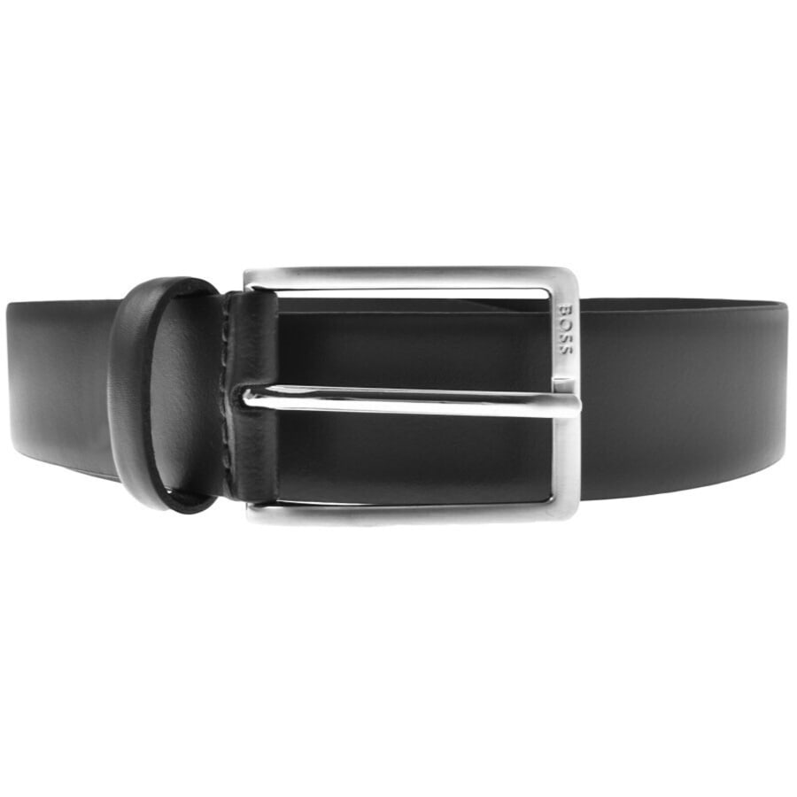Image number 1 for BOSS Erman Leather Belt Black
