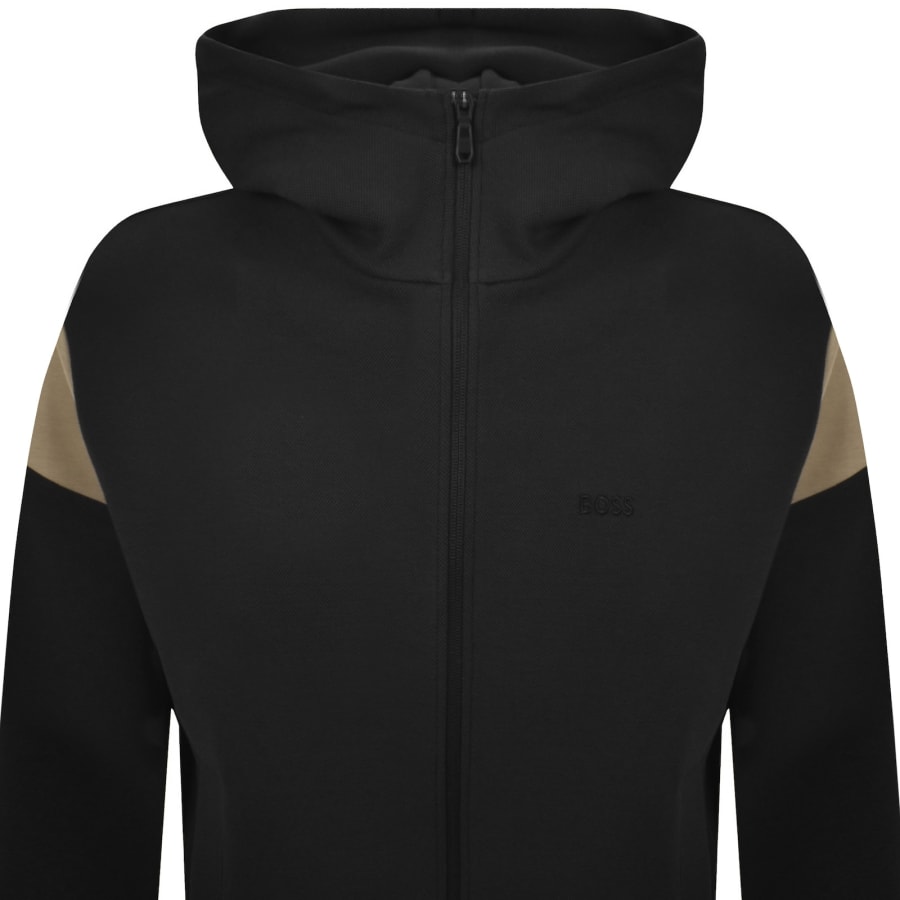 Image number 2 for BOSS Union Saggy Full Zip Hoodie Black