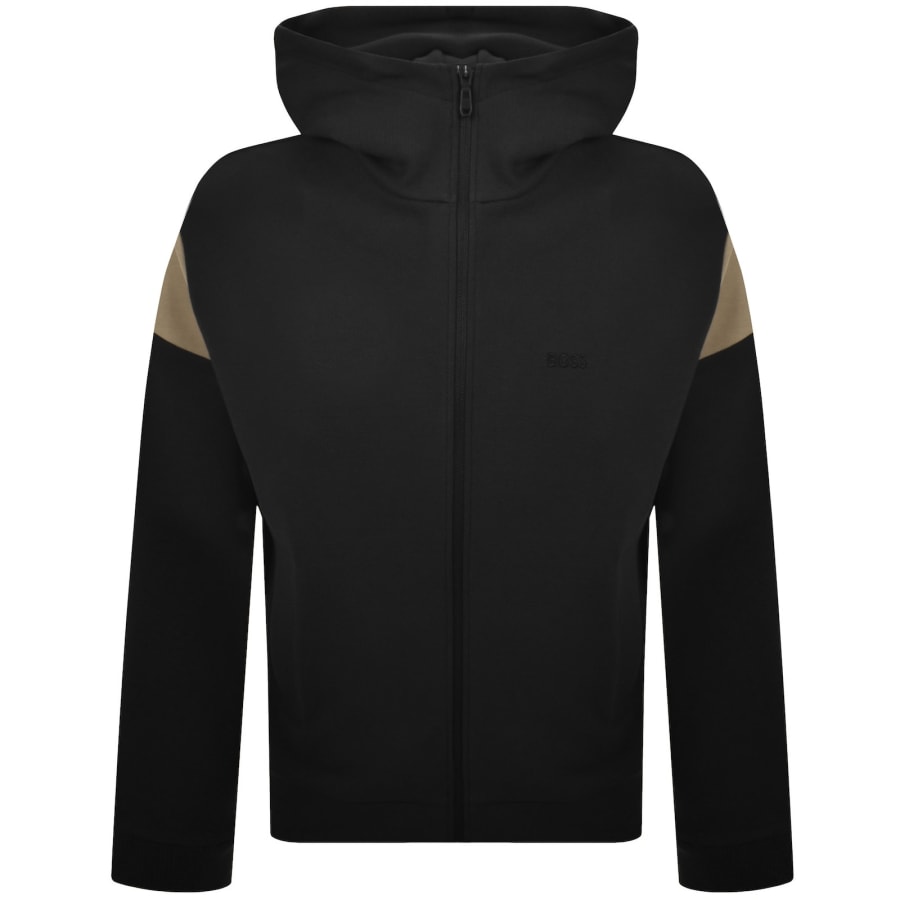 Image number 1 for BOSS Union Saggy Full Zip Hoodie Black