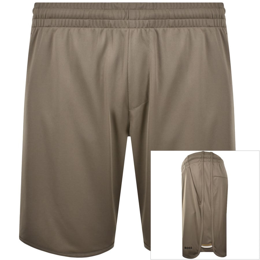 Image number 1 for BOSS Active Shorts Brown