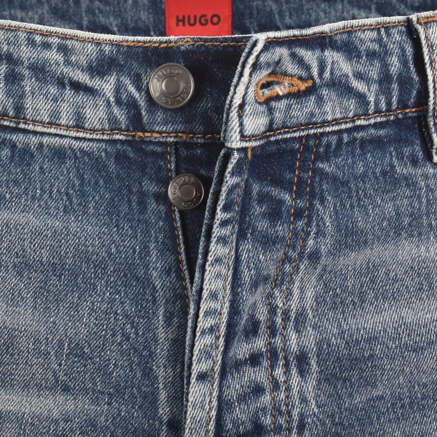 Image number 5 for HUGO 634 Tapered Fit Jeans Mid Wash Blue