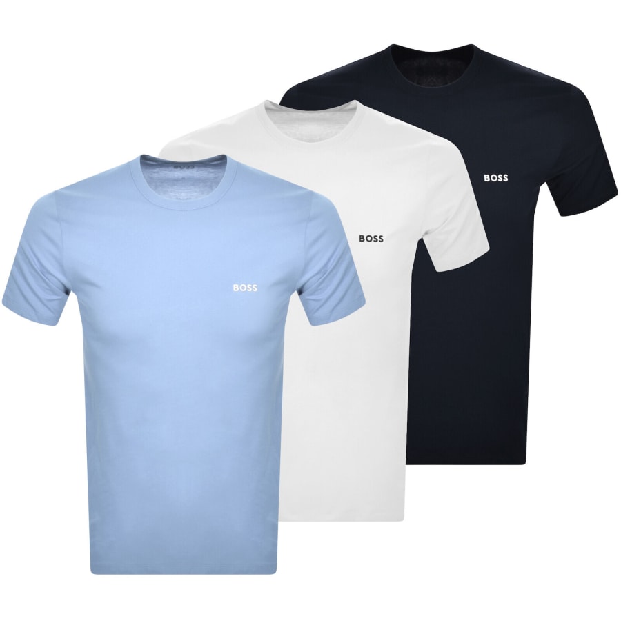 Image number 1 for BOSS 3 Pack Crew Neck T Shirts