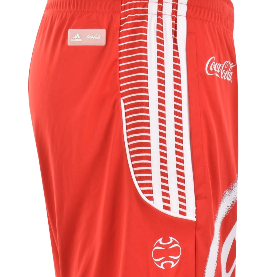 Image number 4 for adidas Originals X Coca Cola Shorts Red