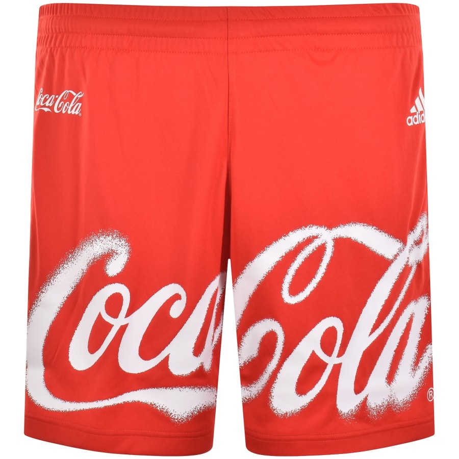 Image number 1 for adidas Originals X Coca Cola Shorts Red
