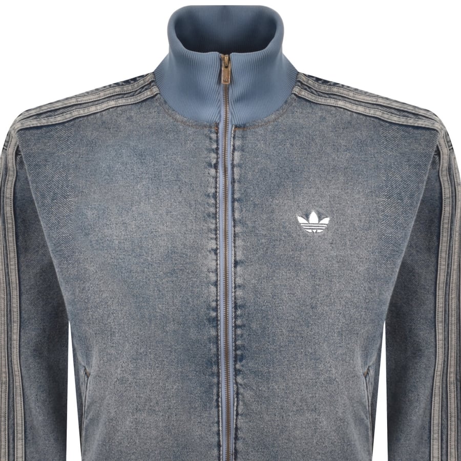 Image number 2 for adidas Originals Denim Track Top Blue