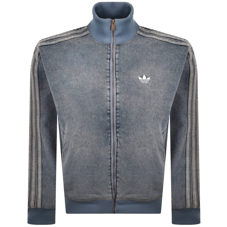 Image number 1 for adidas Originals Denim Track Top Blue