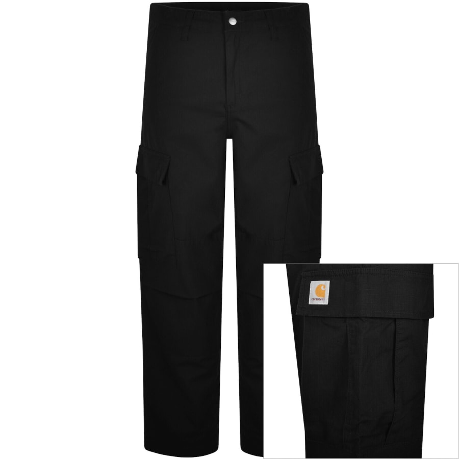Image number 1 for Carhartt WIP Cargo Trousers Black