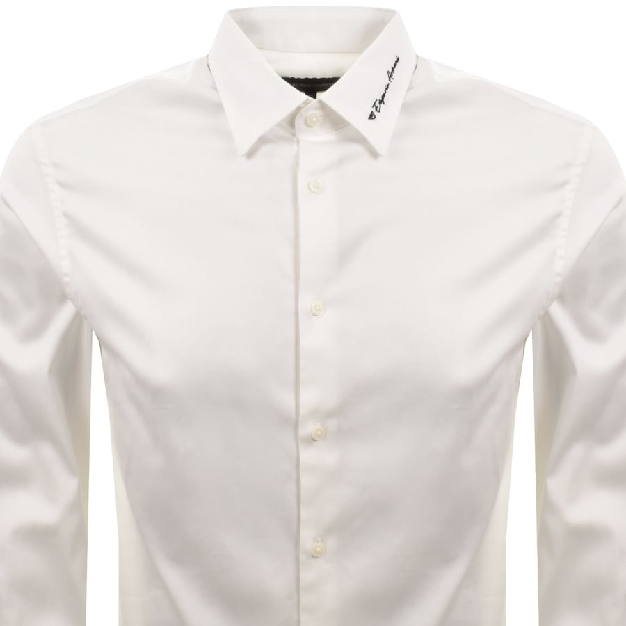 Image number 2 for Emporio Armani Long Sleeved Shirt White