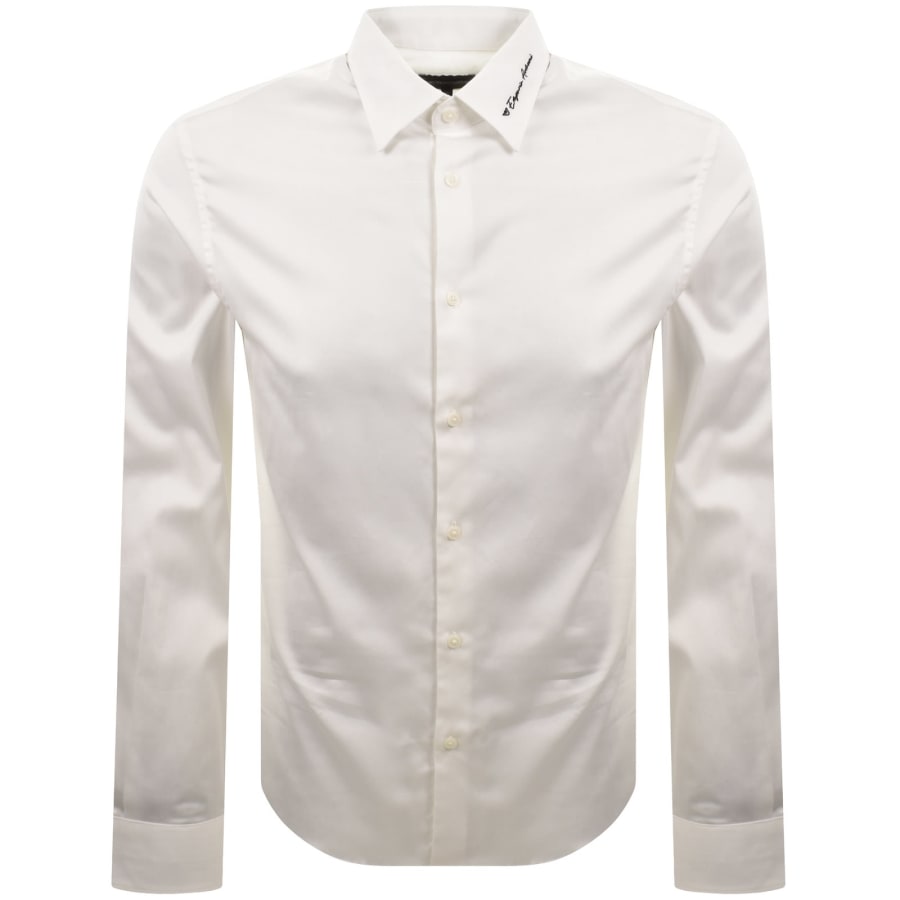Image number 1 for Emporio Armani Long Sleeved Shirt White