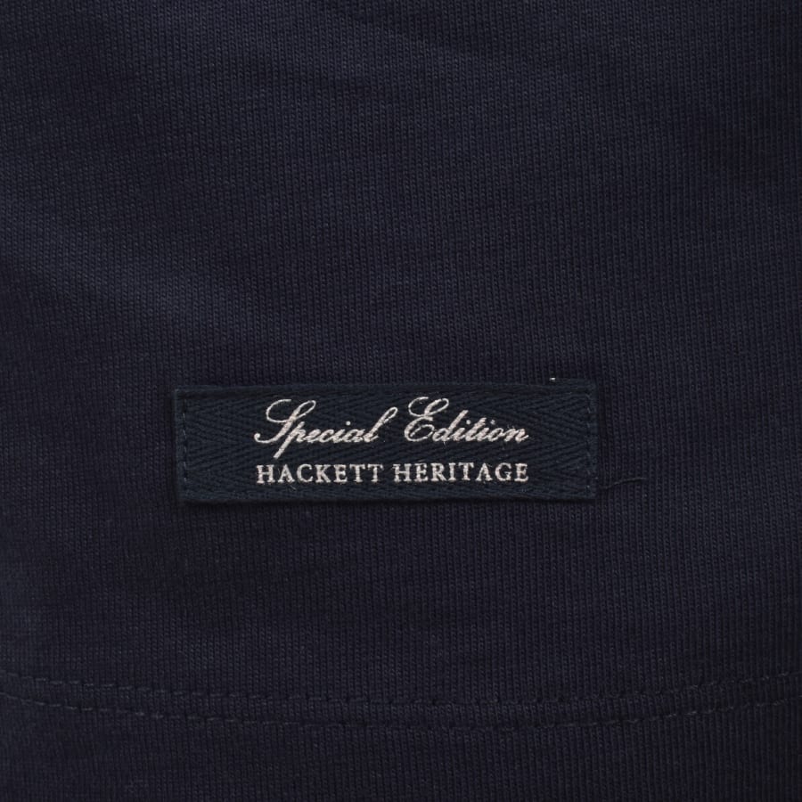 Image number 4 for Hackett Heritage H Logo T Shirt Navy