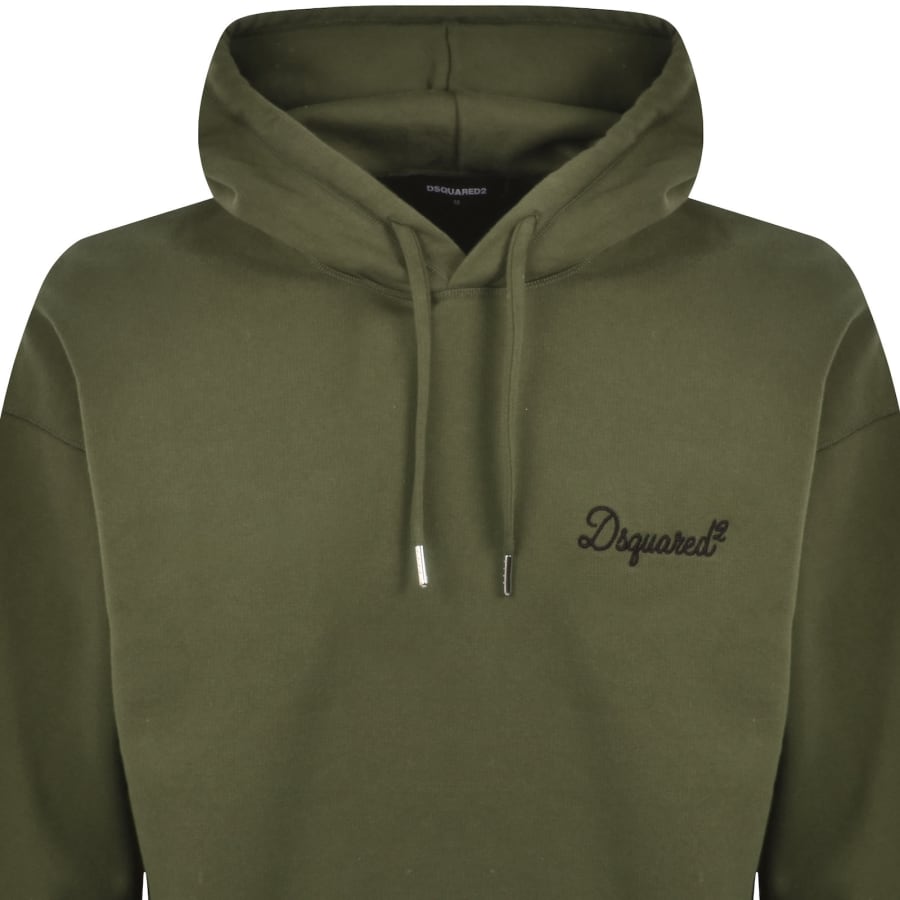 Image number 2 for DSQUARED2 Signature Hoodie Green