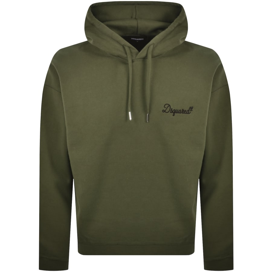 Image number 1 for DSQUARED2 Signature Hoodie Green