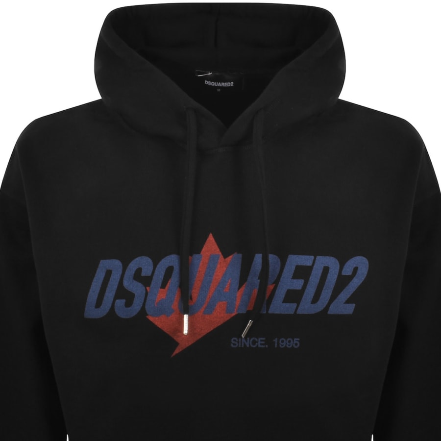 Image number 2 for DSQUARED2 Logo Hoodie Black