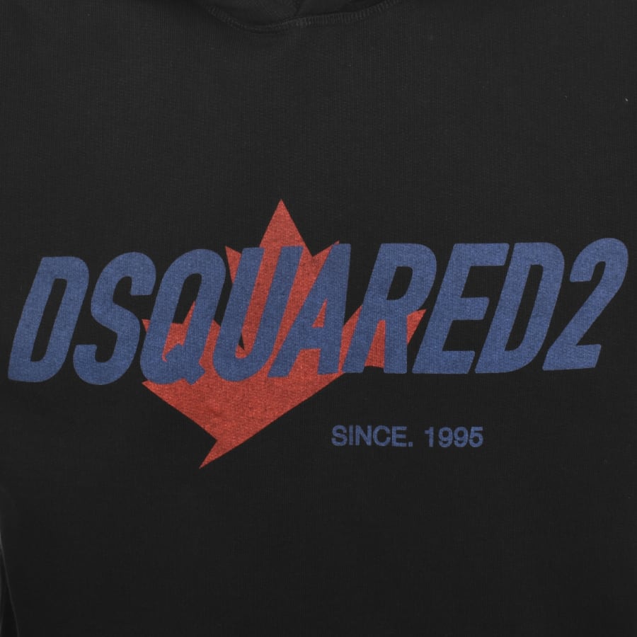 Image number 3 for DSQUARED2 Logo Hoodie Black