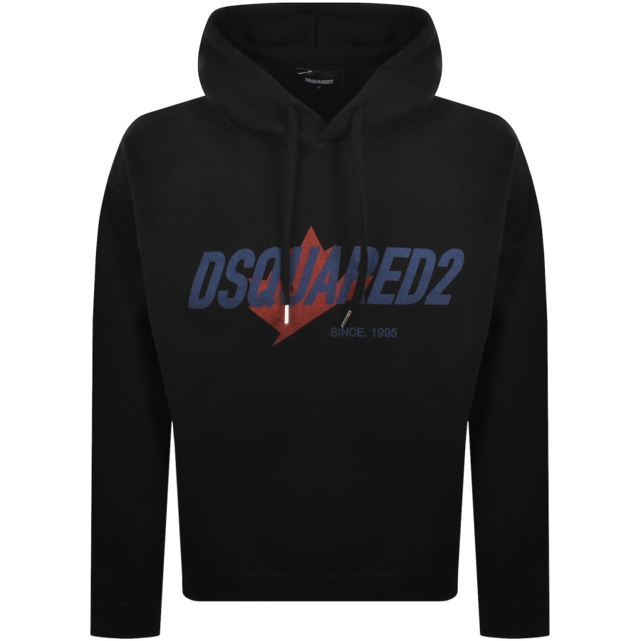 Image number 1 for DSQUARED2 Logo Hoodie Black